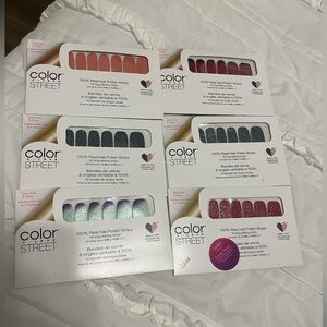6 packs of Color Street glitter nail sets (New) -SUPPORT MY DOG W/ CANCER 💕🐶🐾